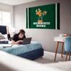 Rico Industries NBA Milwaukee Bucks Retro 3' x 5' Banner Flag 3' x 5' Banner Flag Single Sided - Indoor or Outdoor - Home Dcor view 4