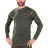 Beretta Merino Base Layer Long-Sleeve Thermal Hunting T-Shirt, Green, Medium view 2