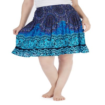 Lannaclothesdesign High Waisted Skirts for Women Short Flowy Summer Skirt Trendy Outfit Knee Length Boho Clothing Fall Skirts
