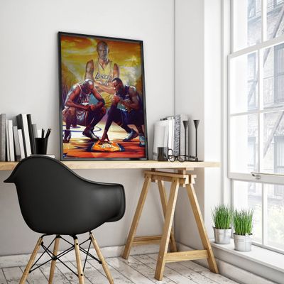 GSDGH JORDAN KOBE LEBRON POSTER, A2-16"X23", FRAME not INCLUDED