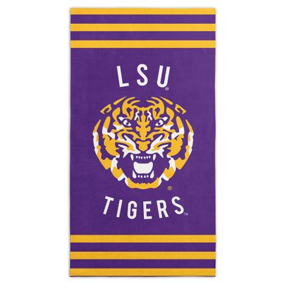 Northwest NCAA LSU Tigers Unisex-Adult Beach Towel, 30" x 60", Stripes