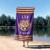 Northwest NCAA LSU Tigers Unisex-Adult Beach Towel, 30" x 60", Stripes view 4