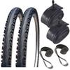 Bike Tires & Tubes - 26" x 1.95" Kross Plus Bicycle Tire, Tube and Rim Strip Bundle view 1