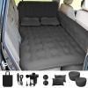ISWEES Car Bed SUV Air Mattress, Car Air Mattress with Electric Pump, 2 Inflatable Pillows and 2 Footrests for Back Seat, Side Seat,Trunk Sleeping, Thickened Camping Bed - Black view 2