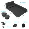 ISWEES Car Bed SUV Air Mattress, Car Air Mattress with Electric Pump, 2 Inflatable Pillows and 2 Footrests for Back Seat, Side Seat,Trunk Sleeping, Thickened Camping Bed - Black view 3