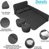 ISWEES Car Bed SUV Air Mattress, Car Air Mattress with Electric Pump, 2 Inflatable Pillows and 2 Footrests for Back Seat, Side Seat,Trunk Sleeping, Thickened Camping Bed - Black view 4