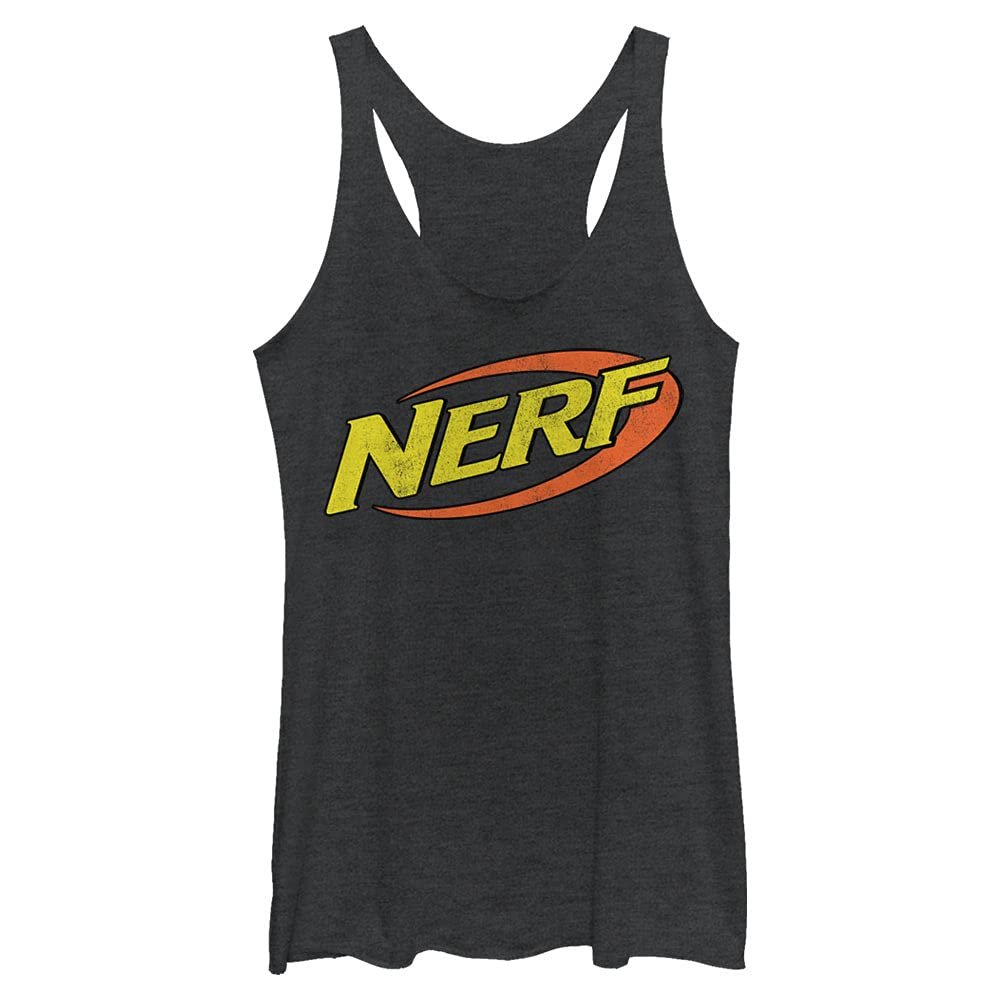 Hasbro Nerf Nerf Classic Colors Tri-Blend Racerback Layering Tank Black Heather