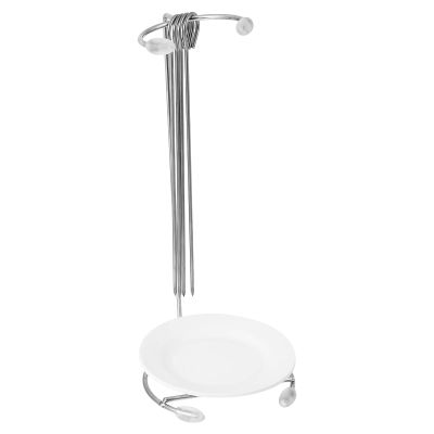 Kabab Skewer Stand Bbq Skewer Holder Stainless Steel Grill Versatile for Outdoor and Indoor Cooking