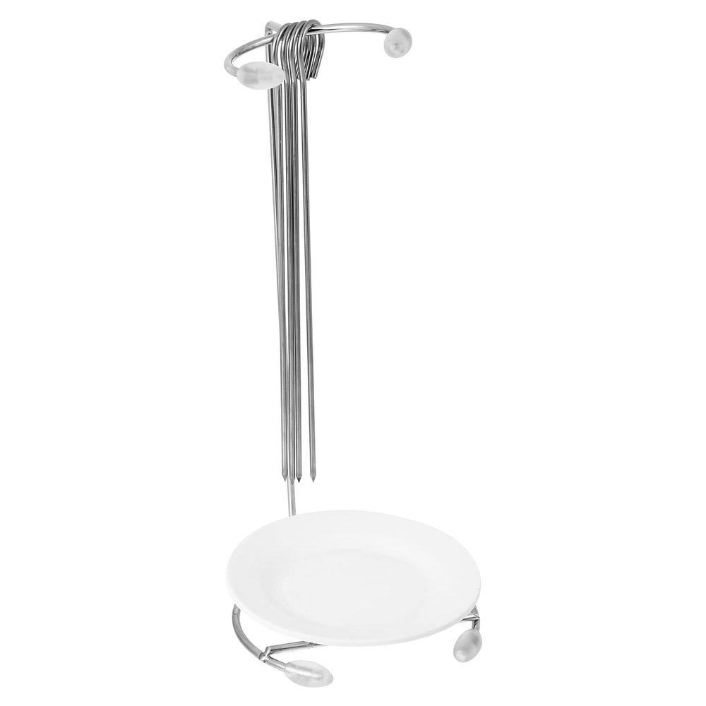 Kabab Skewer Stand Bbq Skewer Holder Stainless Steel Grill Versatile for Outdoor and Indoor Cooking