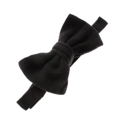 My Lello Baby Linen Adjustable Pre-Tied Bow Tie - Black