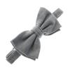 My Lello Baby Linen Adjustable Pre-Tied Bow Tie - Pewter view 1