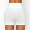 ALWAYS Women's Seamless Biker Shorts - High Waisted Yoga Running Athletic Workout Short Pants White X-Large view 4