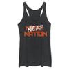 Hasbro Nerf Splatter Nerf Tri-Blend Racerback Layering Tank Black Heather view 1