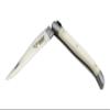 Laguiole en Aubrac Handmade Luxury Folding Pocket Knife, 3.5-in (9cm). Zebu Bone Handle, Hand Forged Bee, Stainless Steel Matte Bolsters view 2