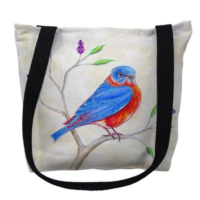 Betsy Drake TY1050S 13 x 13 in. Dicks Blue Bird Small Tote Bag