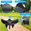 X WING Mega Bike Saddle Replacement Seat for Adults, Men & Women | Comfortable Padded Cushion, Ergonomic Design & Spacious Seat | Fit for Electric, City, Stationary, Exercise Bicycles & Beach Cruisers view 3