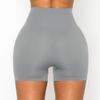 ALWAYS Women's Seamless Biker Shorts - High Waisted Yoga Running Athletic Workout Short Pants Grey Medium view 4