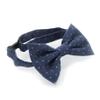My Lello Baby Printed Denim Adjustable Pre-Tied Bow Tie - Celestial Sparkle Black Denim view 2