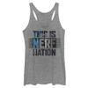 Hasbro Nerf This is Nerf Nation Tri-Blend Racerback Layering Tank Gray Heather view 1