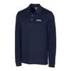 Cutter & Buck Men's College Navy Seattle Seahawks Advantage Long Sleeve Polo view 1