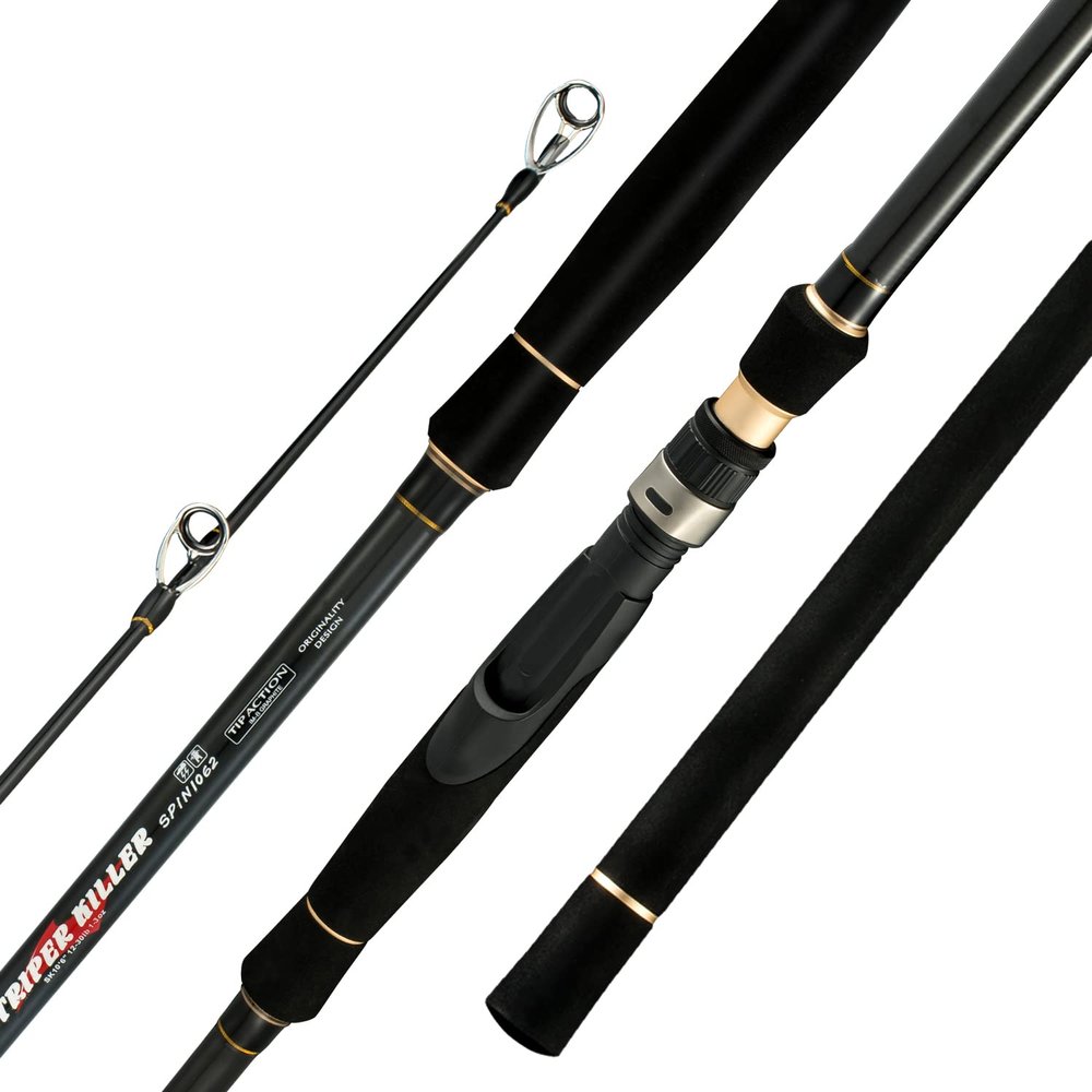 BERRYPRO Light Surf Spinning Rod Striper Fishing Rod Striped Bass surf Rod (9'/9'6'') (11'- (15-30 lbs))