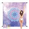 MXICNC Sandfree Beach Blanket Waterproof Portable Lightweight Picnic Mat Oversized Extra Large 79"83" Blanket for 4-7 Adults for Travel, Camping, Hiking, Mandala view 1