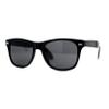 SA106 Kids Child Size Girls Unicorn Print Plastic Horn Rim Sunglasses (Plain Black) view 1