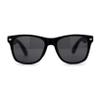 SA106 Kids Child Size Girls Unicorn Print Plastic Horn Rim Sunglasses (Plain Black) view 2