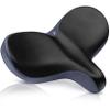 X WING Mega Plus Bike Saddle Replacement Seat for Men & Women | Comfortable Padded Cushion, Ergonomic Design & Spacious Seat | Fit for Electric, City, Stationary, Exercise Bicycles & Beach Cruisers view 1
