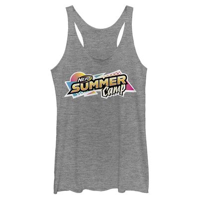 Hasbro Nerf Nerf Camp Tri-Blend Racerback Layering Tank Gray Heather