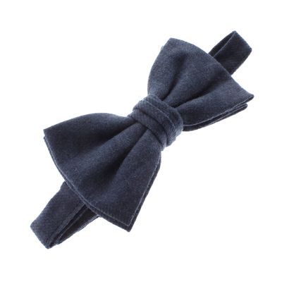 My Lello Baby Linen Adjustable Pre-Tied Bow Tie - Navy