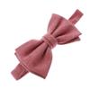 My Lello Child Linen Adjustable Pre-Tied Bow Tie - Heather Red view 1
