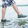 Josaywin Water Shoes for Men Quick Dry Wide Toe Aqua Shoes Adjustable Barefoot Sock for Swim Beach River Pool Surf Size 12 Army Green view 3