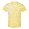 Distressed Black USA Flag - United States Unisex Tie Dye T-Shirt (Pale Yellow Tie Dye, X-Large) view 2