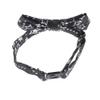 My Lello Child Printed Denim Adjustable Pre-Tied Bow Tie - Celestial Sparkle Black Denim view 3