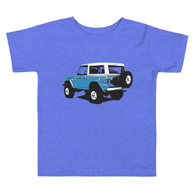 JG Infinite Old Retro Blue Bronc Truck Toddler Short Sleeve Tee