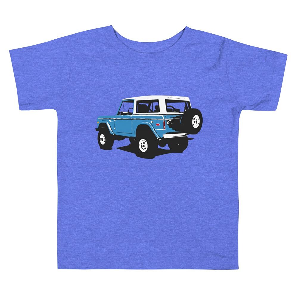 JG Infinite Old Retro Blue Bronc Truck Toddler Short Sleeve Tee