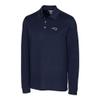 Cutter & Buck Men's Navy New England Patriots Advantage Long Sleeve Polo view 1