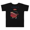 JG Infinite 1981 Chevy 'Vette C3 Muscle Cars Toddler Short Sleeve Tee Black view 1