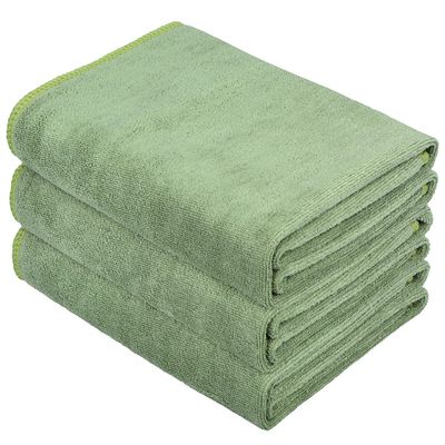 HOPESHINE Microfiber Gym Towels Fast Drying Sports Towel Fitness Workout Sweat Towels for Men & Women 3-Pack (Army Green X3, 16inch X 32inch)