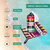 4Monster Microfiber Beach Towel Quick Dry,Super Absorbent Lightweight Travel Towel for Swimmers, Sand Free Camping Towel, Beach Towels for Pool,Swim,Water Sports,Yoga view 2