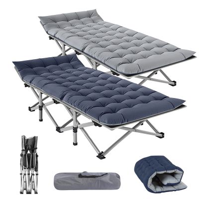 Barbella 2 Pack Folding Cot Camping Cots for Adults, Portable Sleeping Cot with Mattress, Foldable Outdoor Bed Camp Cots Guest Bed with Carry Bag for Home, Office & Outdoor Use