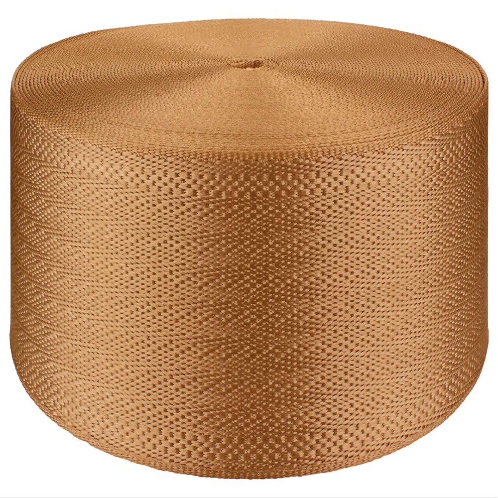2 Inch Copper Polyester Webbing Closeout, 20 Yards