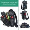 BLISSWILL Fishing Backpack Outdoor Tackle Bag Large Tackle Bag Water-Resistant Fish Backpack with Rod Holder Shoulder Backpack fishing gifts for men view 3