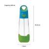 b.box 20oz Tritan Kids Water Bottle Toddler Drink Bottle with Straw for School, Daycare, Travel w/Easy-Grip Triangular Design, Leak Proof Lid & Handle, BPA Free, Dishwasher Safe (Ocean Breeze) view 3