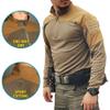 EMERSONGEAR UMP Frogmen Tactical Airsoft Paintball Hiking Quick Dry Shirts for Men Long Sleeve Gym Training T-Shirt Khaki view 4