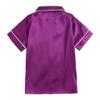 MYGBCPJS 2Pcs Boys Girls Satin Pajamas Set Button-Down Classic Silk Pjs Sleepwear Short Sleeve Top+Shorts Loungewear view 2