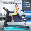 FYC Folding Treadmill with Incline for Home, 330 lbs Weight Capacity, 3.5HP Quiet Motor, 3-Level Adjustable Incline, Wide Running Belt (41.3" x 17")  Ideal for Running, Walking & Small Spaces view 2