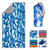 4Monster Microfiber Beach Towel Quick Dry,Super Absorbent Lightweight Travel Towel for Swimmers, Sand Free Camping Towel, Beach Towels for Pool,Swim,Water Sports,Yoga view 1