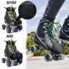 Geyoga 4 Pieces Toe Cap Guards Protectors Toe Caps Artificial Leather Roller Skate Protectors for Quad Roller Skate(White, Black) view 3